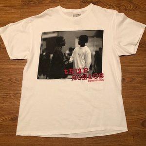 Menace II Society Caine & O-Dog “True Homies” Tee. White. Size Large.
